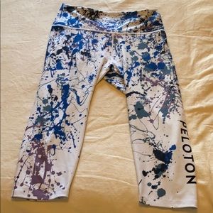 Peloton Paint Splatter Capris
